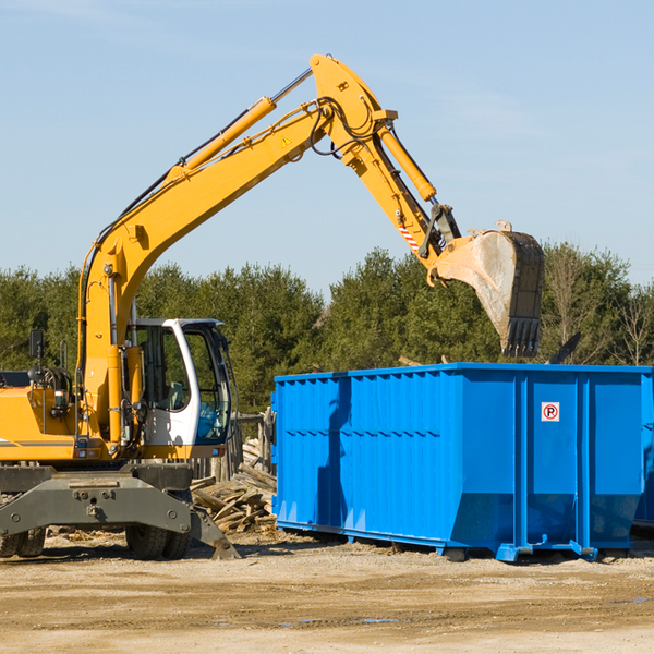 are there any restrictions on where a residential dumpster can be placed in Orange City